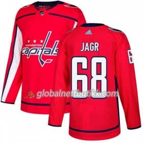 Washington Capitals Hockeydrakt Jaromir Jagr 68 2017-2018 Rød Adidas Authentic - Herre